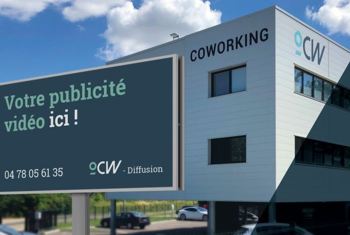 Panneau publicitaire à Brignais