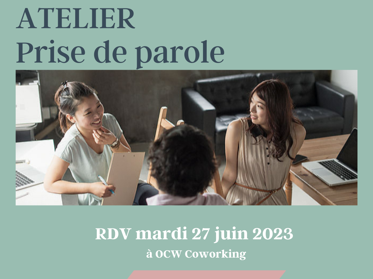 Atelier prise de parole à OCW Brignais le 27 juin 2023