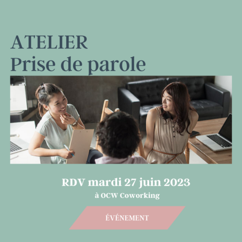 Atelier prise de parole à OCW Brignais le 27 juin 2023