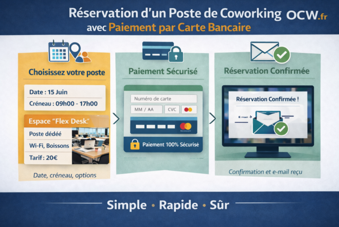 Réservation de bureau facile en ligne